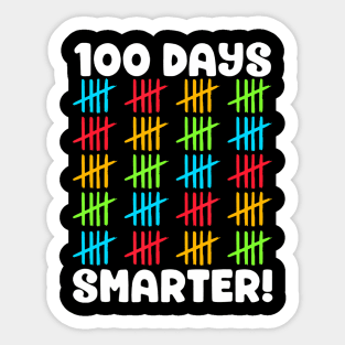 100 Days Smarter   Mark Back To School Sticker